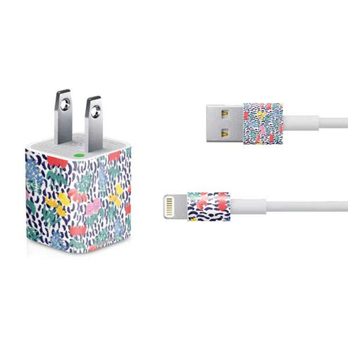 Bouffants and Broken Hearts Bouquets Print iPhone Charger (5W USB) Skin