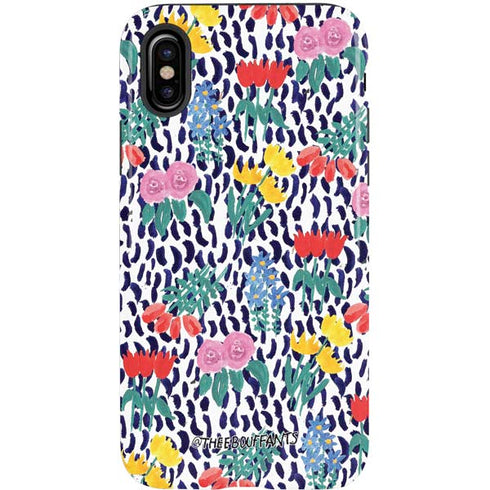 Bouffants and Broken Hearts Bouquets Print iPhone X Pro Case