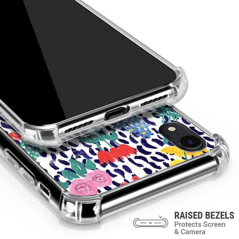 Bouffants and Broken Hearts Bouquets Print iPhone XR Clear Case