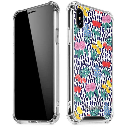 Bouffants and Broken Hearts Bouquets Print iPhone XS Max Clear Case