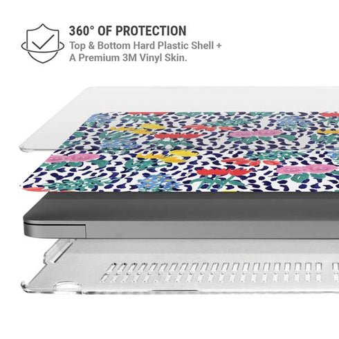 Bouffants and Broken Hearts Bouquets Print MacBook Pro 16in (2021-25) Case plus Skin