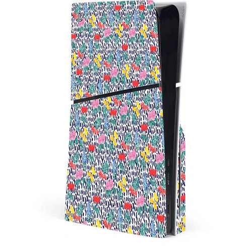 Bouffants and Broken Hearts Bouquets Print PS5 Slim Disk Console Skin
