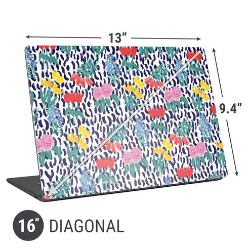 Bouffants and Broken Hearts Bouquets Print Universal Laptop 16in (13 x 9.4in) Skin