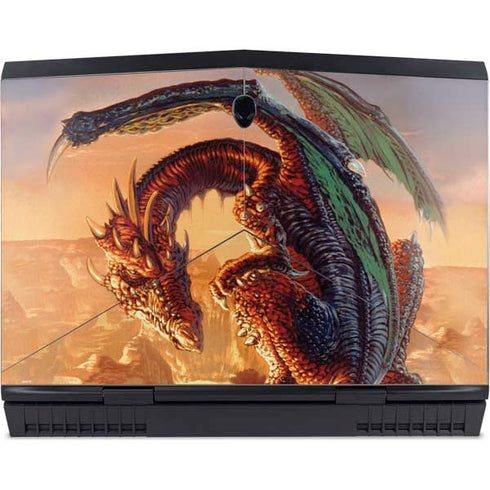 Bravery Misplaced Dragon and Knight by Ed Beard Jr Dell Alienware Skin