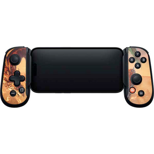 Bravery Misplaced Dragon and Knight by Ed Beard Jr Backbone One for iPhone Game Controller Skin