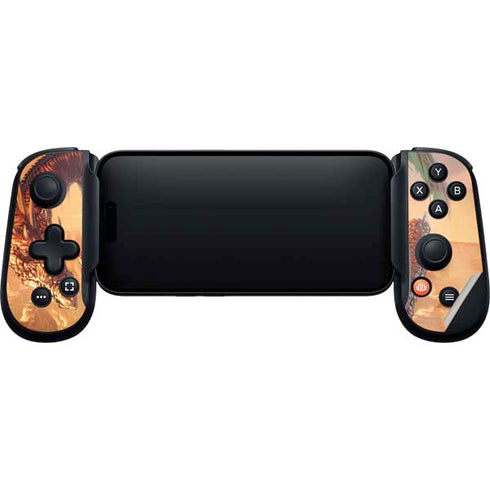 Bravery Misplaced Dragon and Knight by Ed Beard Jr Backbone One for iPhone Game Controller Skin