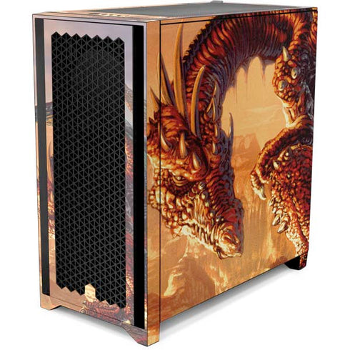 Ed Beard Jr. Bravery Misplaced Dragon and Knight Corsair 4000D Tempered Glass Mid-Tower ATX Case Skin