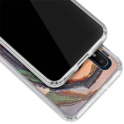 Ed Beard Jr. Bravery Misplaced Dragon and Knight Galaxy A10e Clear Case