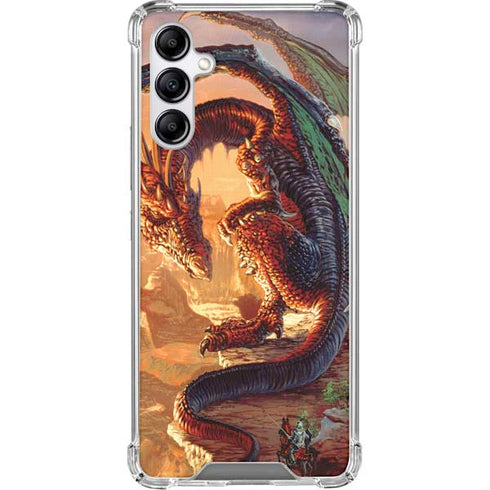 Bravery Misplaced Dragon and Knight by Ed Beard Jr Galaxy A15 5G Clear Case