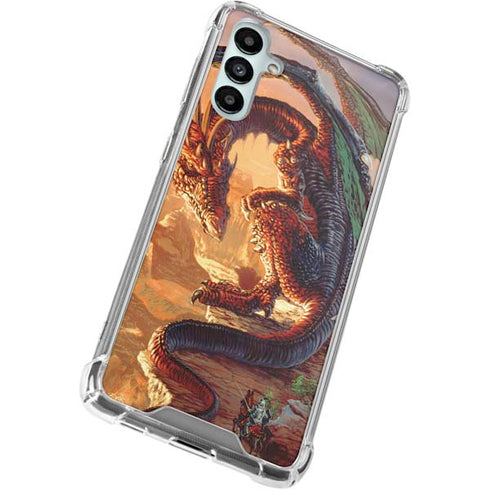 Bravery Misplaced Dragon and Knight by Ed Beard Jr Galaxy A15 5G Clear Case