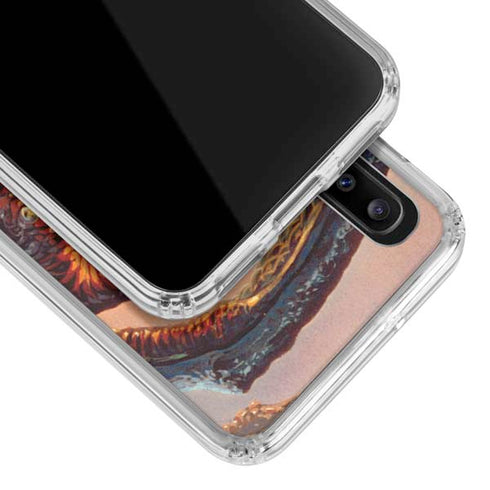 Ed Beard Jr. Bravery Misplaced Dragon and Knight Galaxy A20 Clear Case