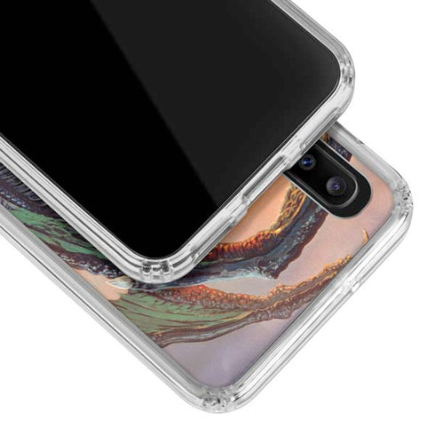 Ed Beard Jr. Bravery Misplaced Dragon and Knight Galaxy A30 Clear Case