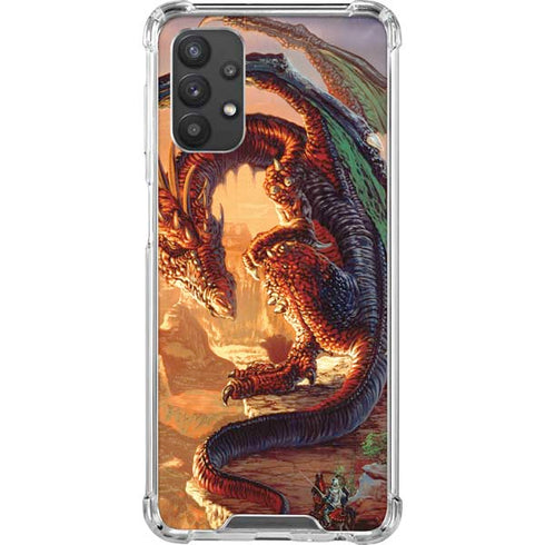 Ed Beard Jr. Bravery Misplaced Dragon and Knight Galaxy A32 5G Clear Case