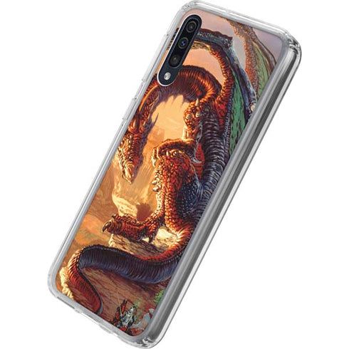 Ed Beard Jr. Bravery Misplaced Dragon and Knight Galaxy A50 Clear Case
