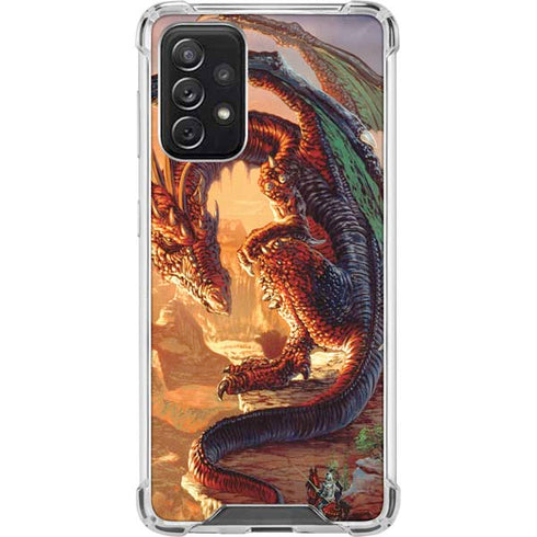 Ed Beard Jr. Bravery Misplaced Dragon and Knight Galaxy A72 5G Clear Case
