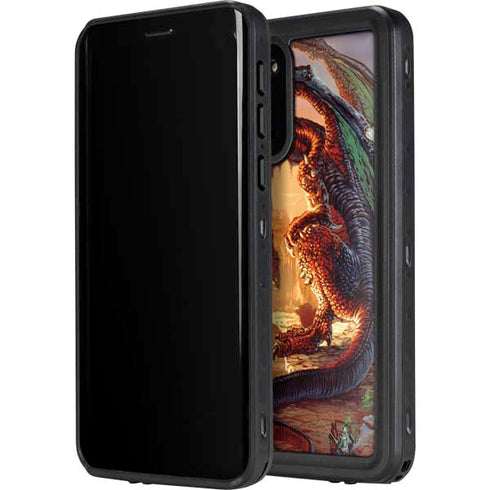 Ed Beard Jr. Bravery Misplaced Dragon and Knight Galaxy S20 Waterproof Case