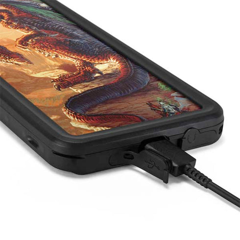 Ed Beard Jr. Bravery Misplaced Dragon and Knight Galaxy S20 Waterproof Case