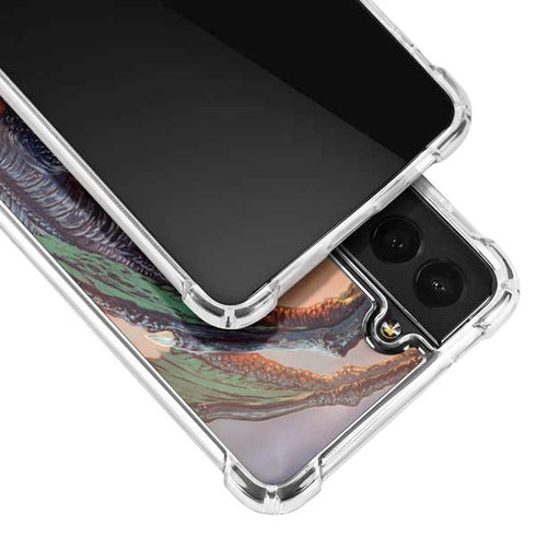 Ed Beard Jr. Bravery Misplaced Dragon and Knight Galaxy S21 5G Clear Case