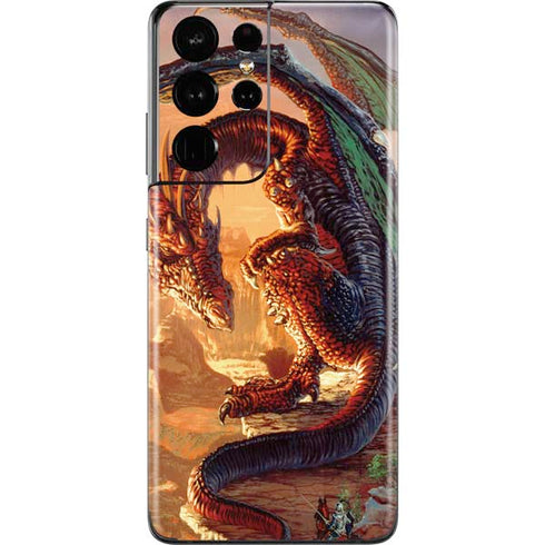 Ed Beard Jr. Bravery Misplaced Dragon and Knight Galaxy S21 Ultra 5G Skin