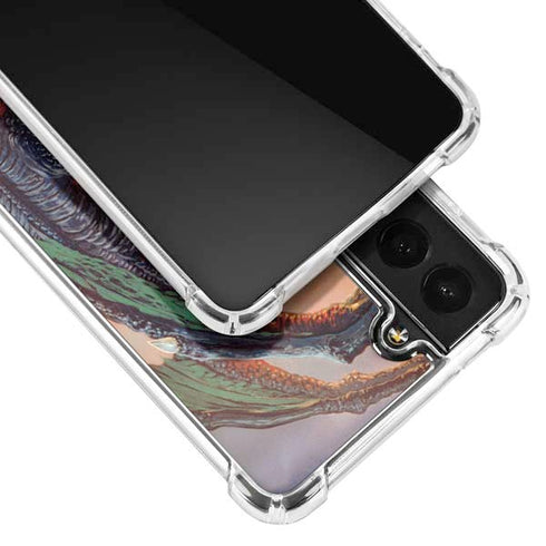 Ed Beard Jr. Bravery Misplaced Dragon and Knight Galaxy S22 Clear Case