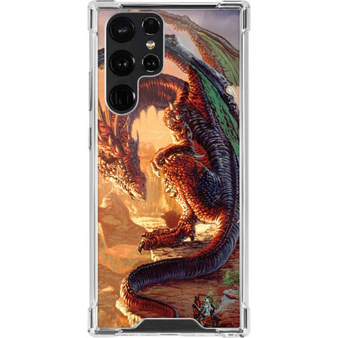 Ed Beard Jr. Bravery Misplaced Dragon and Knight Galaxy S22 Ultra Clear Case