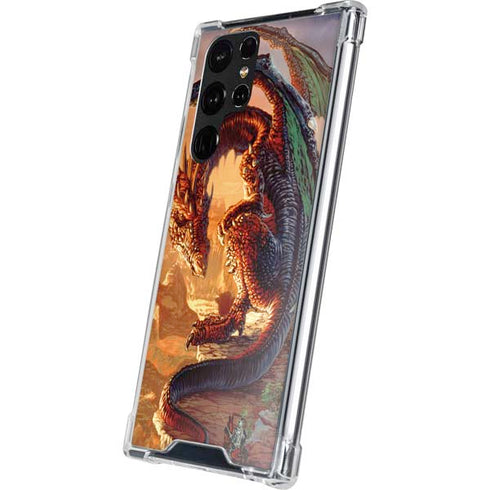 Ed Beard Jr. Bravery Misplaced Dragon and Knight Galaxy S22 Ultra Clear Case