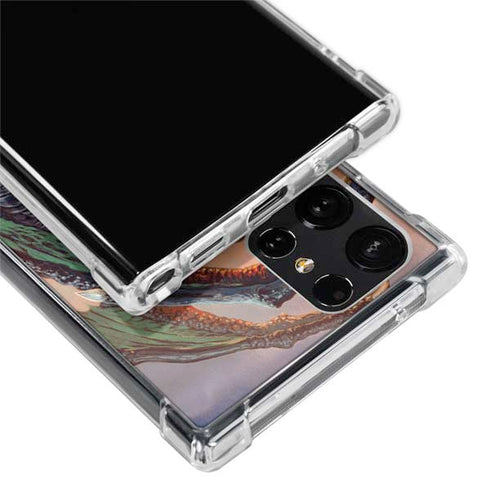Ed Beard Jr. Bravery Misplaced Dragon and Knight Galaxy S22 Ultra Clear Case