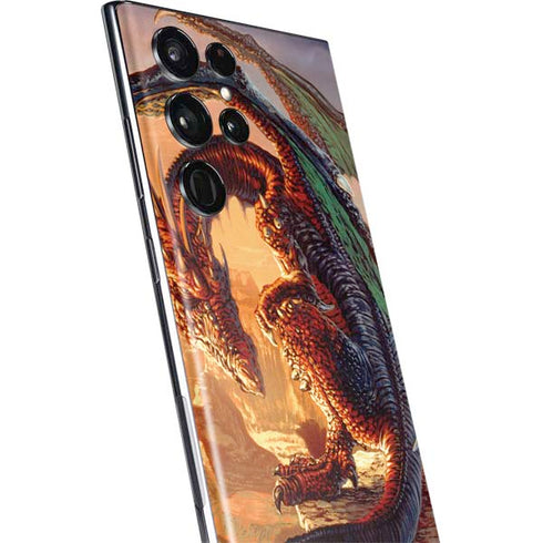 Ed Beard Jr. Bravery Misplaced Dragon and Knight Galaxy S22 Ultra Skin