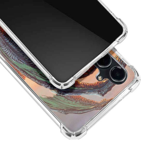 Bravery Misplaced Dragon and Knight by Ed Beard Jr Galaxy S23 FE Clear Case