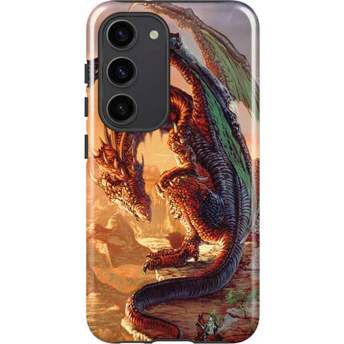 Ed Beard Jr. Bravery Misplaced Dragon and Knight Galaxy S23 Pro Case