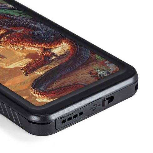 Ed Beard Jr. Bravery Misplaced Dragon and Knight Galaxy S23 Waterproof Case