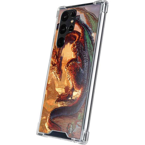 Bravery Misplaced Dragon and Knight by Ed Beard Jr Galaxy S24 Ultra Clear Case