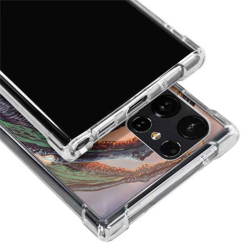 Bravery Misplaced Dragon and Knight by Ed Beard Jr Galaxy S24 Ultra Clear Case