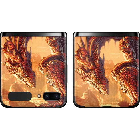 Ed Beard Jr. Bravery Misplaced Dragon and Knight Galaxy Z Flip Skin