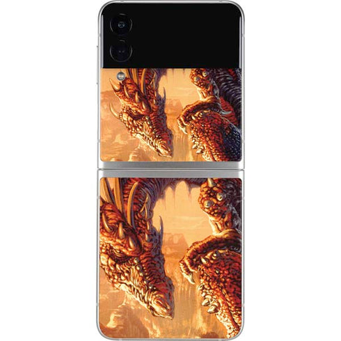 Ed Beard Jr. Bravery Misplaced Dragon and Knight Galaxy Z Flip3 5G Skin