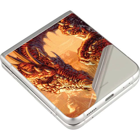 Ed Beard Jr. Bravery Misplaced Dragon and Knight Galaxy Z Flip3 5G Skin