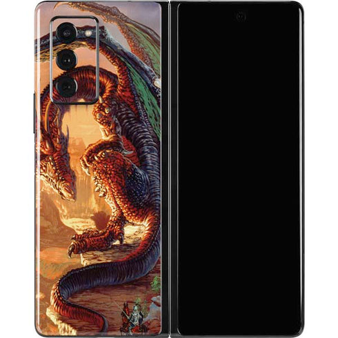 Ed Beard Jr. Bravery Misplaced Dragon and Knight Galaxy Z Fold2 5G Skin
