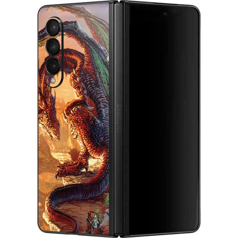 Ed Beard Jr. Bravery Misplaced Dragon and Knight Galaxy Z Fold3 5G Skin