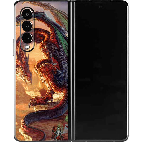 Ed Beard Jr. Bravery Misplaced Dragon and Knight Galaxy Z Fold3 5G Skin