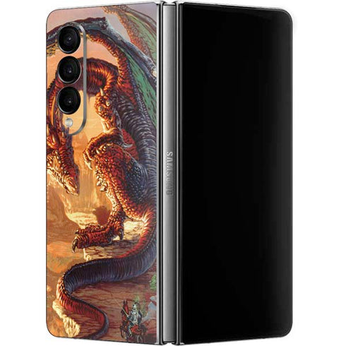 Ed Beard Jr. Bravery Misplaced Dragon and Knight Galaxy Z Fold4 5G Skin