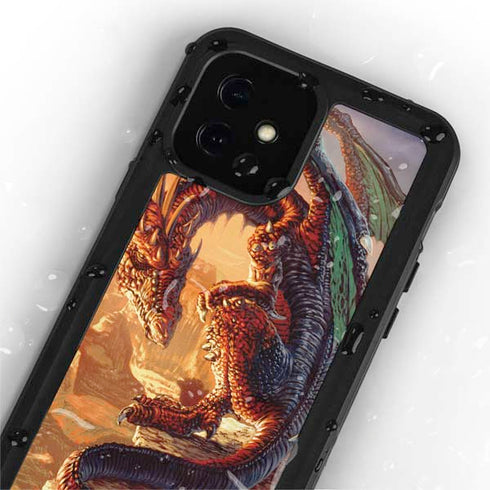 Ed Beard Jr. Bravery Misplaced Dragon and Knight iPhone 12 Mini Waterproof Case