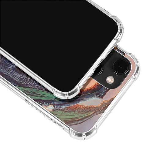 Ed Beard Jr. Bravery Misplaced Dragon and Knight iPhone 13 Mini Clear Case