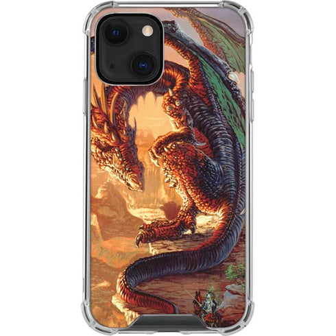 Ed Beard Jr. Bravery Misplaced Dragon and Knight iPhone 14 Clear Case