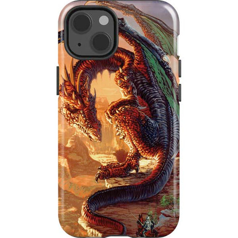 Bravery Misplaced Dragon and Knight by Ed Beard Jr iPhone 15 Impact Case