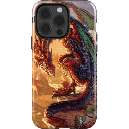 Bravery Misplaced Dragon and Knight by Ed Beard Jr iPhone 15 Pro Impact Case