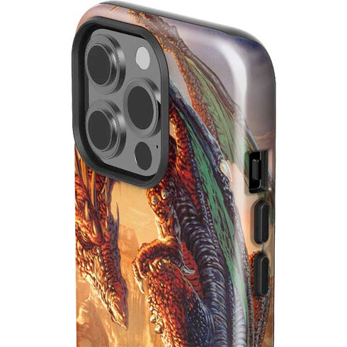Bravery Misplaced Dragon and Knight by Ed Beard Jr iPhone 15 Pro Impact Case