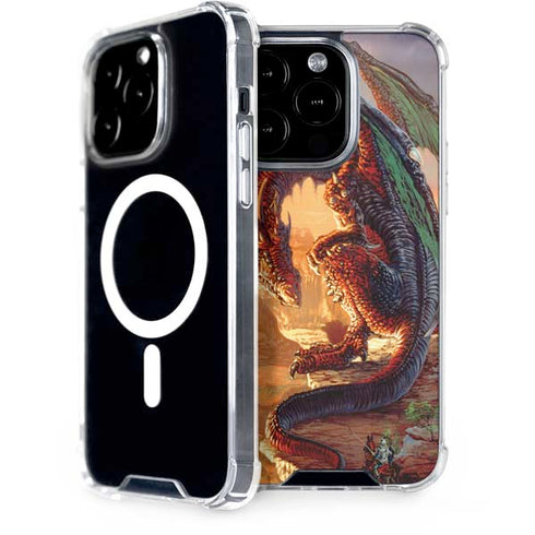 Bravery Misplaced Dragon and Knight by Ed Beard Jr iPhone 15 Pro MagSafe Case