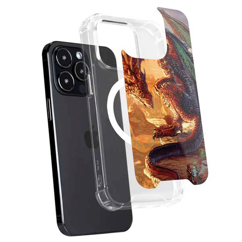 Ed Beard Jr. Bravery Misplaced Dragon and Knight iPhone 14 Pro MagSafe Case
