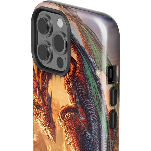 Bravery Misplaced Dragon and Knight by Ed Beard Jr iPhone 15 Pro Max Impact Case