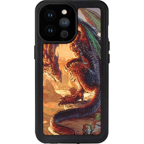 Ed Beard Jr. Bravery Misplaced Dragon and Knight iPhone 14 Pro Max Waterproof Case